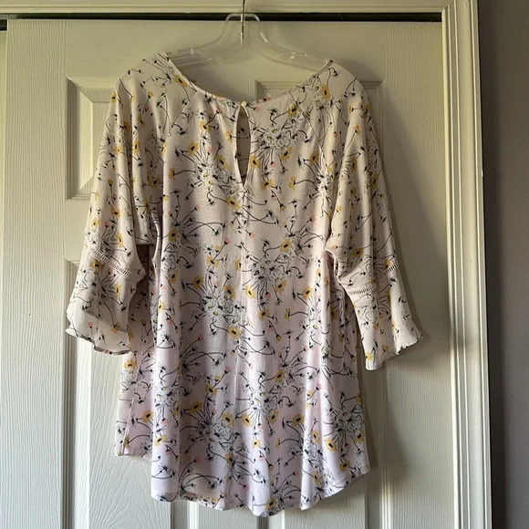 Ann Taylor LOFT Ivory Yellow Blouse - Picture 3 of 4